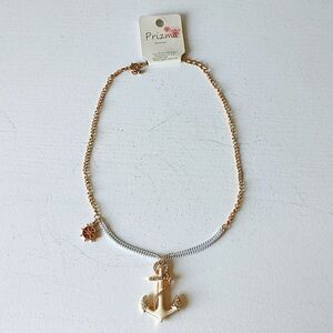 New With Tag Prizma Nautical Theme Anchor & Wheel Necklace‎